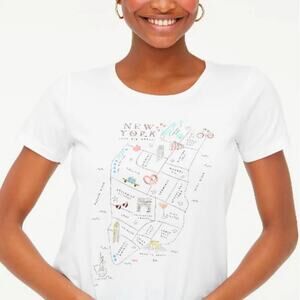 J. Crew NYC Map Collectors Tee NWT Size Small